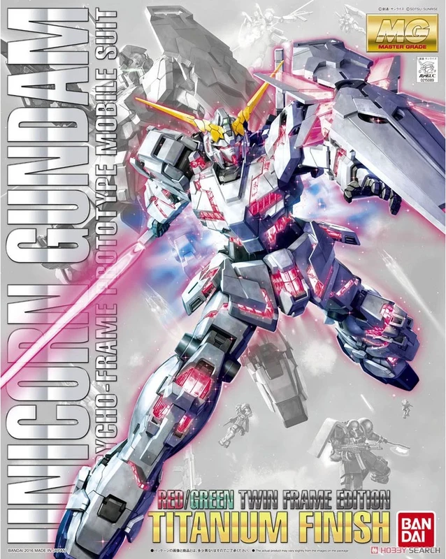 MG 1/100 獨角獸鋼彈(紅/綠雙色框體版)鈦合金質感版