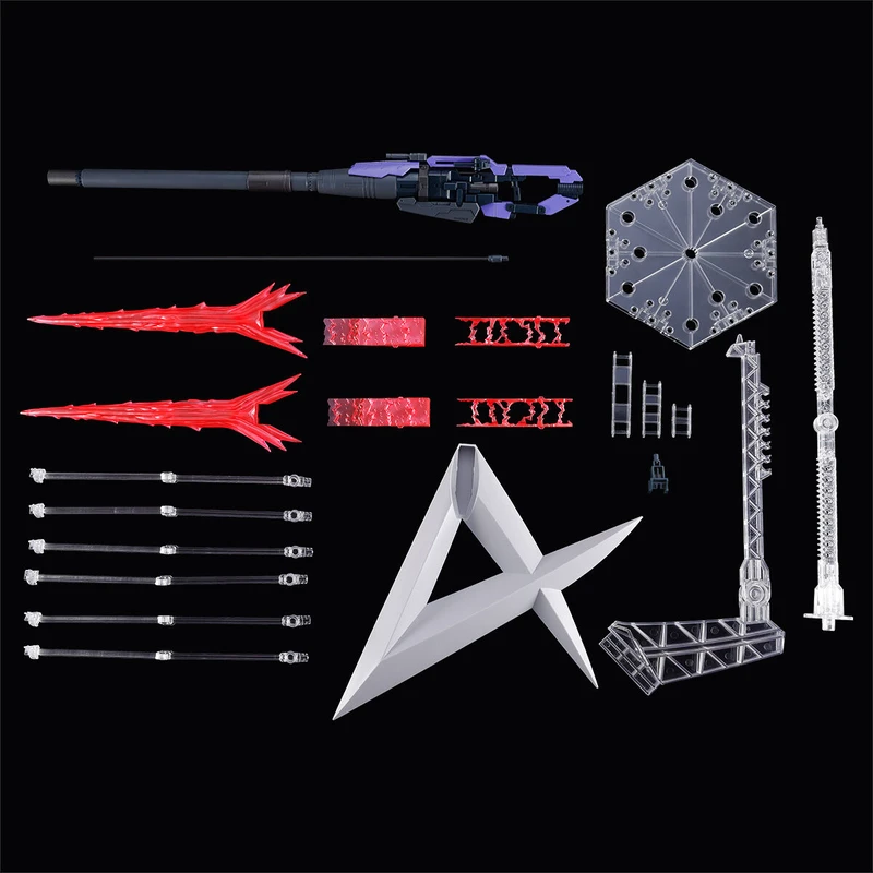 RG 1/144 Hi-ν鋼彈專用 超巨型火箭砲&鰭狀漏斗 展示套組